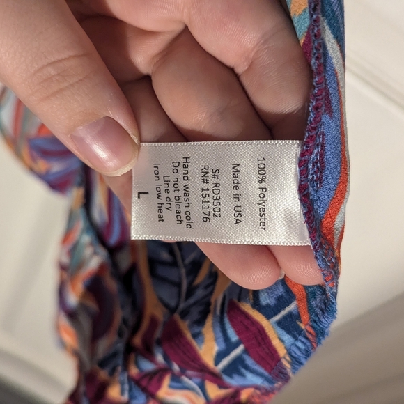 If By Sea Wrap Dress Size Large - Picture 9 of 9